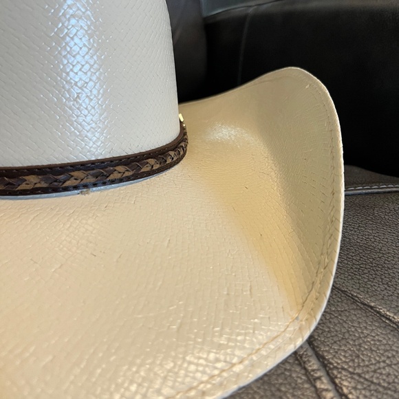 Justin Unisex Morgan Straw Cowboy Hat 7 1/4 - Picture 11 of 13